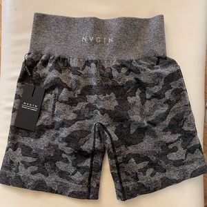 NVGTN Black Camo Seamless Shorts